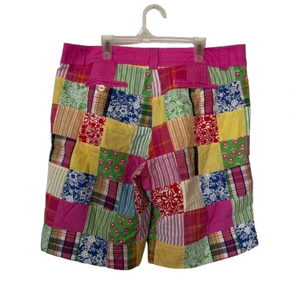 Ladies‎ Lilly Pulitzer palm Beach Fit Patchwork Shorts Sz 10 - Picture 3 of 4